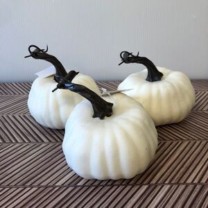 Hobby Lobby White Pumpkin Bundle of 3